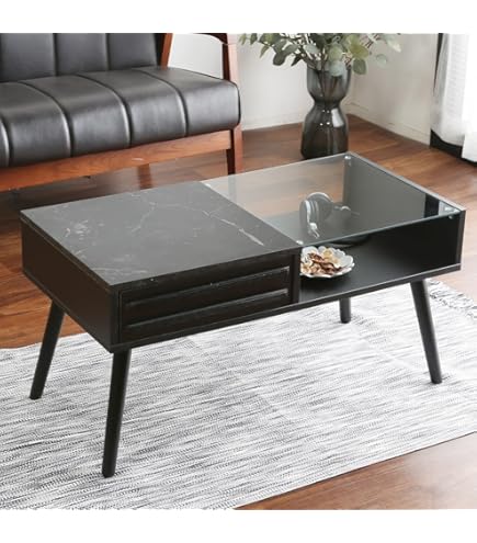 Amazon.co.jp: ニトリ ローテーブル 鏡面 ガラス インテリア 家具