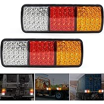 Amazon | トラック テールランプ 12V 警告灯 75連LEDマーカー