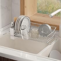 Amazon｜水切りラック 食器置き 水切りかご シンク上 キッチン 洗い物