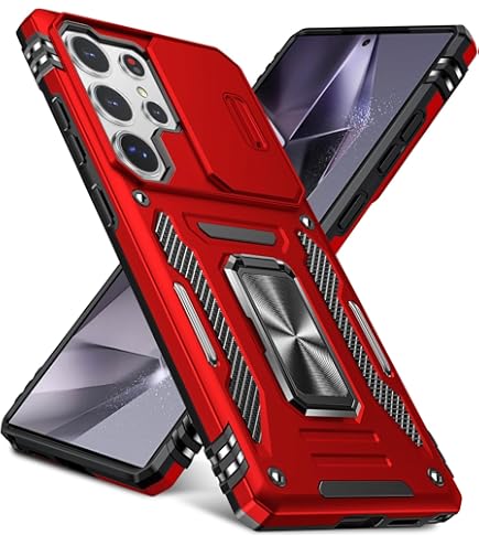 Amazon.co.jp: Galaxy S25 Ultra 用 ケース リング付き 衝撃吸収 耐