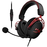 HyperX Cloud Alpha – Gaming Headset, Dual Chamber Drivers, Award Winning Comfort, Durable Aluminum Frame, Detachable Micropho