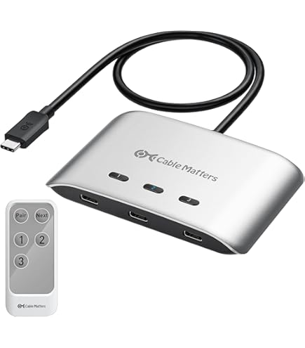 分配器・切替器 Cable Matters 8K KVM Switch Amazon.co.jp: Cable Matters 8K KVM DisplayPort スイッチ 2台