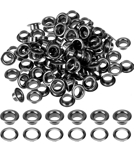 50pcs Grommets 1 Inch  25mm  Washers And Grommets Kit For Grommet Tool Banner Posters Metal Grommets Eyelets Bead Cores Clothes Leather Canvas Diy Craft Projec