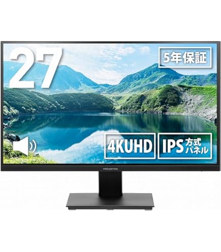 Amazon.co.jp: プリンストン モニター 27インチ 4K 広視野角IPSパネル