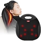 Cozwish マッサージクッション マッサージシート 背中マッサージ 腰クッション マッサージ機 シートマッサージャー 指圧 ヒーター付き 温熱 プレゼント 肩・背中・腰・ふくらはぎ・足裏 ストレス解消 揉み クリスマス 父の日 母の日 敬老の日 