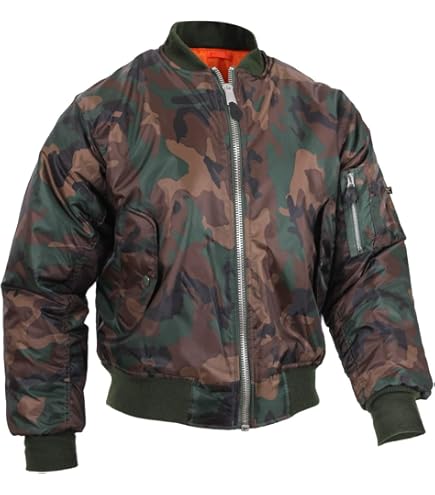 Amazon | MIL-TEC MA1 US フライトジャケット カモ柄 URBAN Camo迷彩