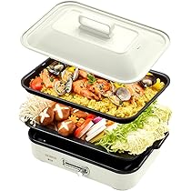 Amazon | SOLEMOOD コンパクトホットプレート グリル鍋 着脱式