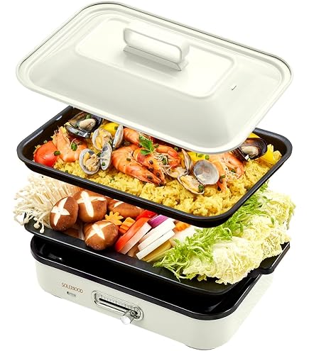 Amazon | ドウシシャ ホットプレート 3枚プレート付き 平面プレート