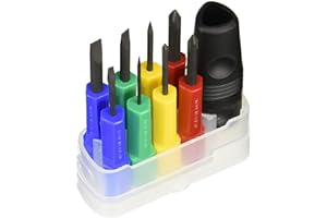 アネックス(ANEX) ドライバーセット マジックコイン付 8本組(+0/+1/+2/-1.8/-2.5/-5/-6/キリ) No.5800