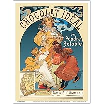アルフォンス・ミュシャ、〈ショコラ・マッソン〉：1897年のカレンダー ミュシャを楽しむために、ショコラマッソン