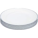 NARUMI(ナルミ) プレート セット ブルーボーダー 径23cm 5枚セット 電子レンジ温め対応 40795-32483