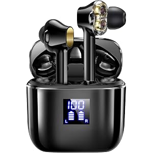 Bluetooth イヤホン 【業界新設計 デュアルドライバー 高音質】 ワイヤレス イヤホン 自動ペアリング ブルート…