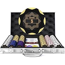 Amazon | HEITOK ポーカーチップセット クレイ製 14g 300枚, 高級
