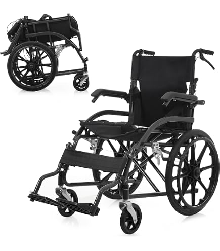 看護・介護用品 新品 自走用車椅子 ワインレッド 安全ベルト付き