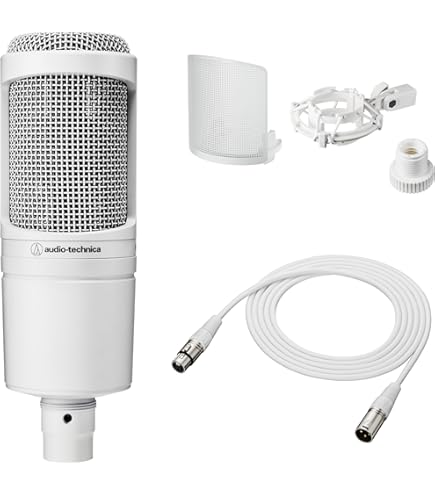 Amazon.co.jp: オーディオテクニカ AT8700J WH ホワイト マイク