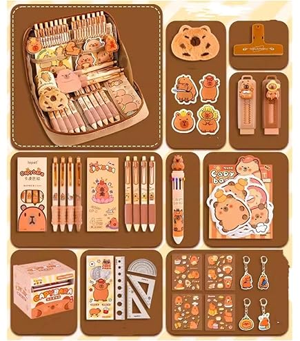 文房具セット　バラ売り可能 Amazon.co.jp: カピバラ グッズ 文房具セット ギフトボックス
