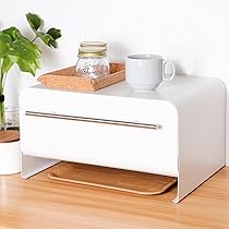ブレッドケース 引き出し式 ホワイト 大容量 小物収納 Amazon.co.jp: ブレッドケース 引き出し おしゃれ ホワイト 約横