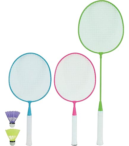 Amazon.co.jp: バドミントンセット 3本 親子 子供 ラケット シャトル