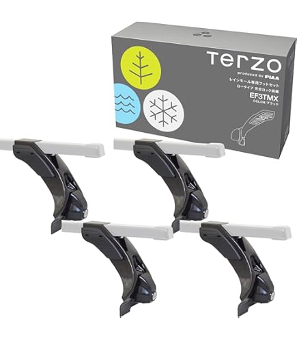 PIAA/Terzoベースフット　 レインモールタイプフット EF8TM 楽天市場】TERZO EF8TM ハイルーフ車用 レインモールフット