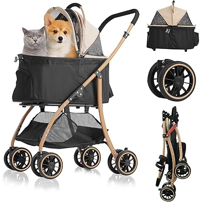 Amazon.co.jp: TRAIL TAIL ペットカート 犬用ベビーカー 小型犬 一体型