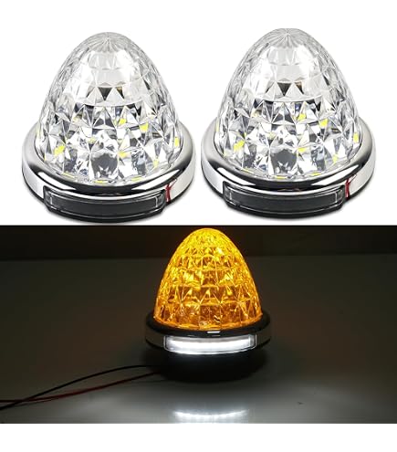 Amazon.co.jp: トラック用 星型 マーカーランプ 大 24V 【イエロー