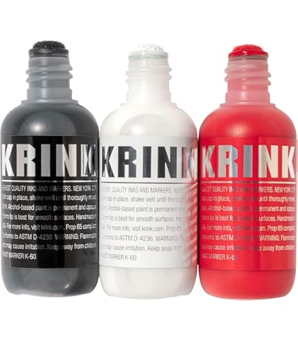 KRINK K-60 [6本セット] Amazon | Krink K-60 6色ペイントマーカーセット 鮮やかで不透明な