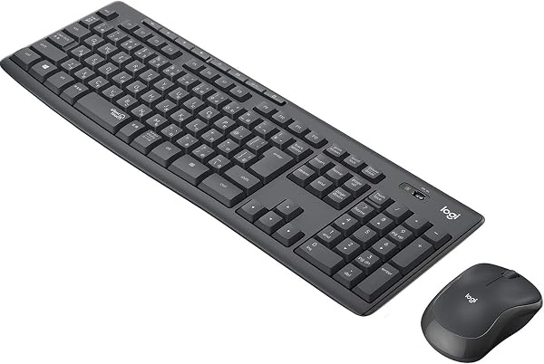 ロジクール ワイヤレスマウス キーボード セット MK295GP 静音 耐水 無線 USB接続 Unifying非対応 MK295 グラファイト 国内正規品 - 1