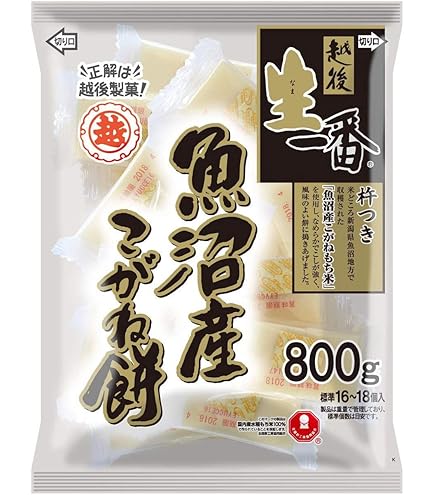 Amazon.co.jp: 越後製菓 生一番 魚沼産こがね餅 400g×20袋入 : 食品