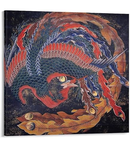 Amazon.co.jp: BiblioArt Series 葛飾北斎『龍図』 A5版額絵 : ホーム