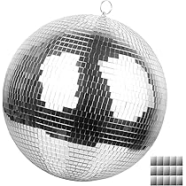Amazon.co.jp: SPARKLINGBALLS - 大きなシルバーディスコボール4