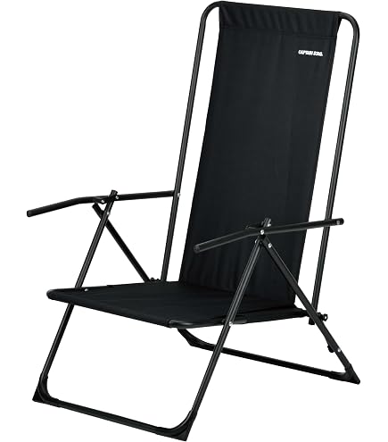 Amazon.co.jp: RcrCamp ハイバックリクライニングチェア 2脚セット＋