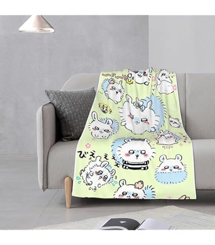 Amazon｜毛布 ちいかわ モモンガ ブランケット フランネル 大判 超極細