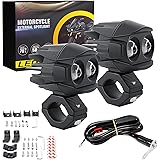 GlintEYE バイクフォグランプ led バイク補助灯 12V/24V 2色 白+黄 4つモード 6Dレンズ 60W 20000LM ワークライト 高輝度・防水・防塵・長寿命・耐衝撃 車外灯 オートバイ/機械/自動車/トラック 1.5mスイッチ付