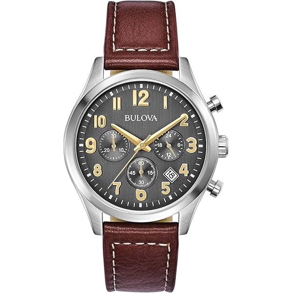 Bulova 手巻き時計 シルバー/ブラウン 楽天市場】ブローバ 手巻（腕時計）の通販