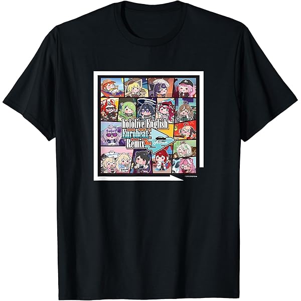 Amazon | hololive English Eurobeat Remix Album Tシャツ | Tシャツ