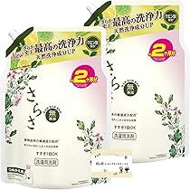 Amazon | さらさ 洗剤 詰め替え 大容量 約2か月分 (1490g) × 2袋 液体