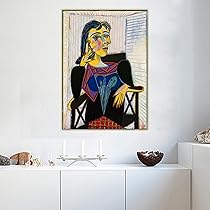 パブロ・ピカソ、ドラ・マールの肖像、希少な大判額装用画集より、新品高級額装付 71AC-2vaGzL._AC_UL210_SR210,
