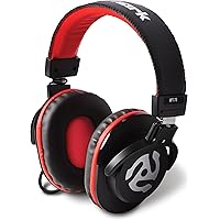 Numark密閉型ポータブル・モニタリング・DJヘッドホン40mmドライバー搭載 ソフトレザー・イヤーパッド3mケーブル(ストレート)搭載 HF175 ブラック&レッド