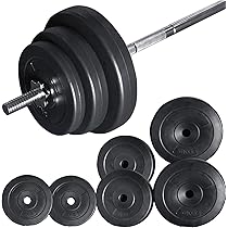 Amazon | YouTen(ユーテン) バーベルセット 40kg【分割式シャフト 