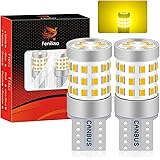 Fenikso T10 led ポジションランプ イエロー ルームランプ メーター球 ナンバー灯 キャンセラー内蔵 360度無死角発光 42連 2016チップ DC12V車用 2個