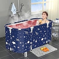 浴槽 ポータブルバスタブ 折りたたみ浴槽 折り畳み式 バスタブ Amazon | ポータブルバスタブ 折りたたみ浴槽 背もたれ付き