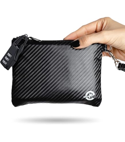 Locking Cash Deposit Bag - 11.4x8.3" Waterproof Money Pouch With 2 Keys (Red Oxford Cloth)