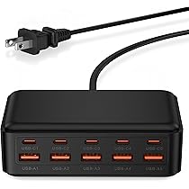Amazon | 【2025年 70W出力・10ポート】 USB充電器 5USB-C+5USB-A 急速