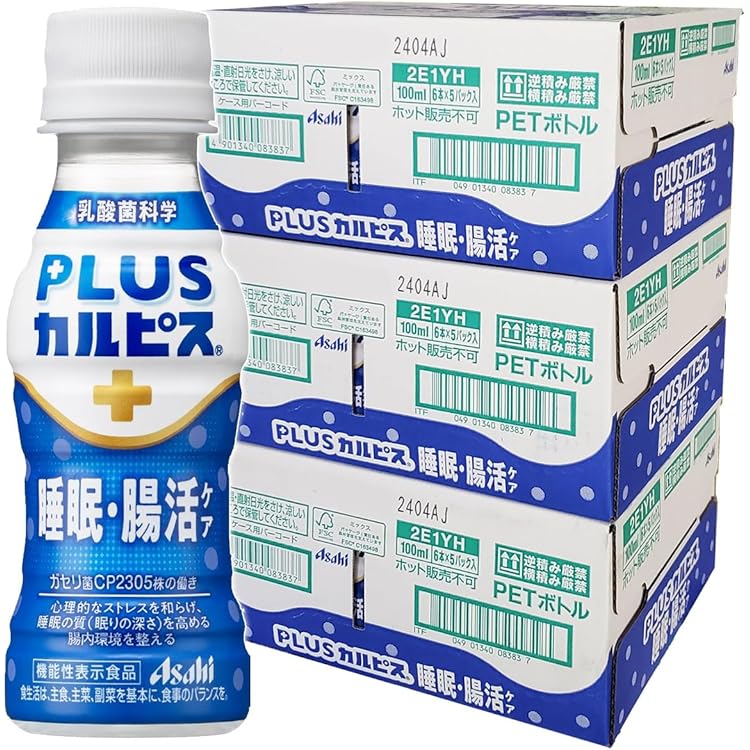 Amazon.co.jp: アサヒ飲料 PLUSカルピス睡眠腸活ケア[機能性表示食品