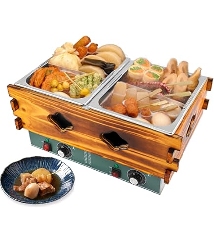 Kurflo おでん鍋 18切り 電気おでん鍋 業務用 20L大容量 0-300℃温度