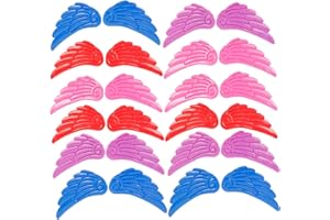 BESPORTBLE 12 ペア ローラー スケート 羽 キッズ スケート 靴 ローラー スケート アクセサリー ローラー 靴 子供用 靴 装飾 チャーム 羽 靴 装飾 ローラー チャーム スケート 靴