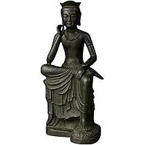 仏教美術 仏像 木彫 弥勒菩薩像 半跏思惟像 木彫仏像 【弥勒菩薩半跏思惟像】 楠木 総高31cm : 海宇工芸館