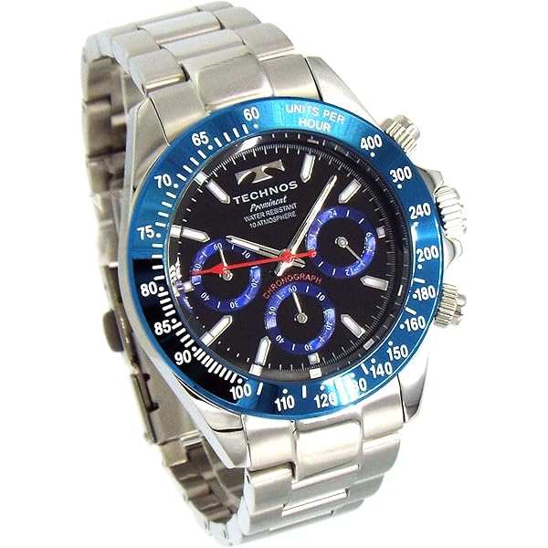 Amazon.co.jp: [テクノス] 腕時計 クロノグラフ T9B87NN メンズ
