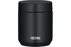 【食洗機対応モデル】 サーモス 真空断熱スープジャー 300ml ブラック 全パーツ食洗機OK 保温保冷 お手入れ簡単 口当たりがやさしい丸口設計 スタンダードモデル JED-300 BK