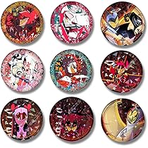 ハズビンホテル アニカフェ グリッター缶バッジ アラスター2個セット 71AIos18DIL._AC_UL210_SR210,